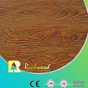 12.3mm en relieve Hickory U-Grooved impermeable laminado